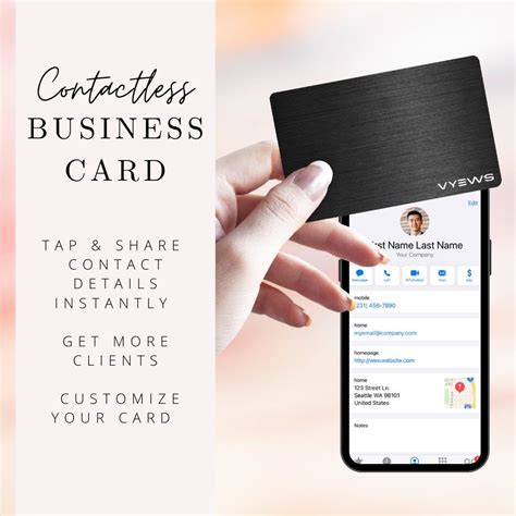 contactless business card|business cards that you tap.